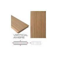 parquet massif bambou vertical ambre