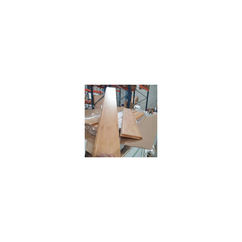 Parquet bambou massif à clipser ambre horizontal 1020x125x15mm