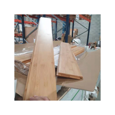 Parquet bambou massif à clipser ambre horizontal 1020x125x15mm