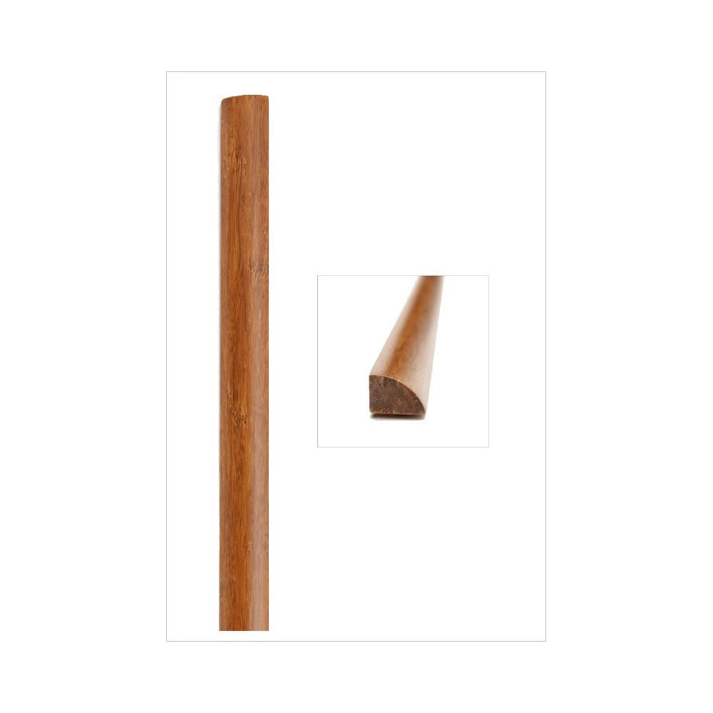 Quart de rond bambou densifié Ambre