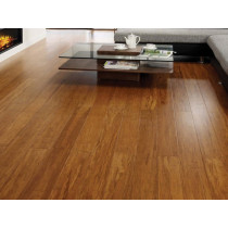 Parquet bambou flottant densifié à clipser ambre