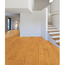 Parquet Bambou Massif densifié champagne à coller