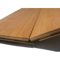 Parquet chambre ecologiquebambou massif à clipser vertical ambre