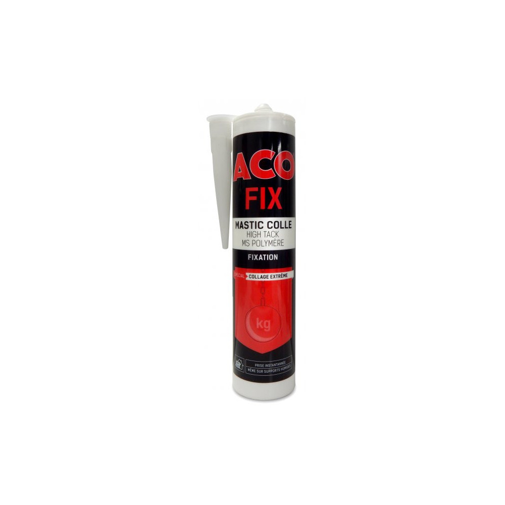 colle mastic ACO FIX BLANC HIGH TACK 290ML CV25