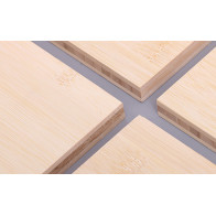 Plan de Travail bambou 210x65x3cm Vertical Naturel brut - Aiko Bambou