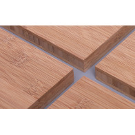 Plan de Travail bambou 210x65x3cm Vertical Naturel brut - Aiko Bambou