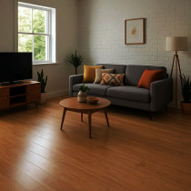 Parquet bambou flottant densifié à clipser ambre