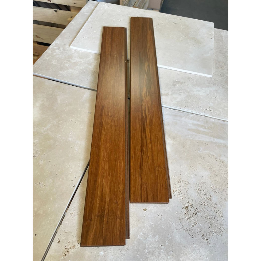 1 lot de 11 m2 de parquet densifié ambre 10mm à | Aiko Bambou