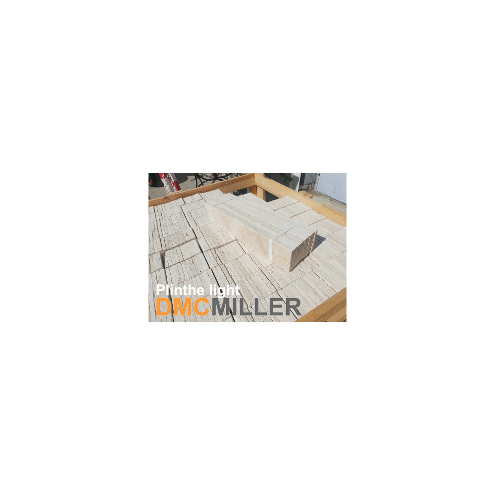 Plinthe en travertin 12mm premier choix light