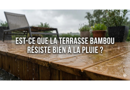 Est-ce que la terrasse bambou résiste bien à la pluie ?