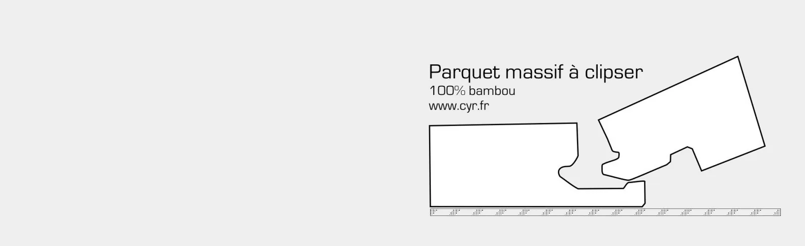 Parquet massif à clipser 100 % bambou